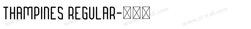 thampines regular字体转换